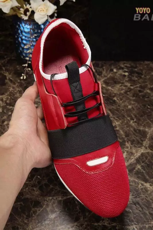 balenciaga unisexe race chaussures sport red
